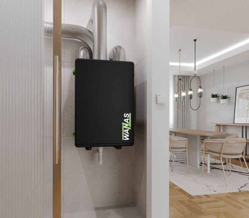 unitate de ventilatie curecuperare de caldura wanas black 300v instalat in camera