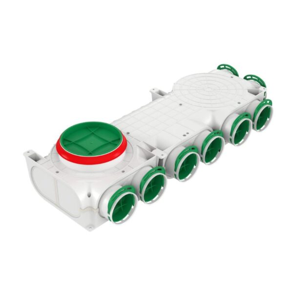 Distribuitorul ventilație VCBR160200-8 asimetric AWENTA dreapta