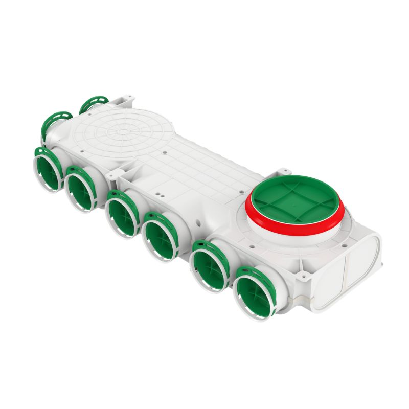 Distribuitorul ventilație VCBR160200-8 asimetric AWENTA stanga