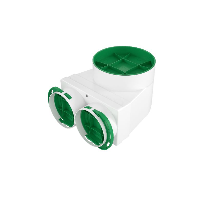 Plenum cot anemostat pentru tavan Awenta 125x2x75